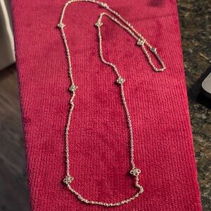 Kendra Scott Gold Tone Logo Necklace